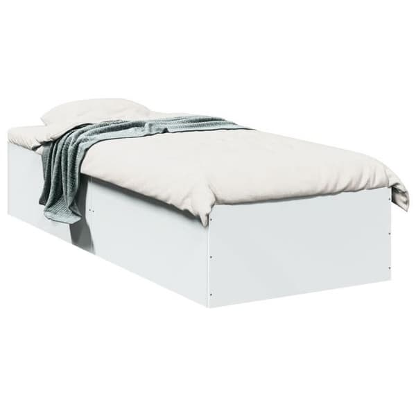 Maison Exclusive - Sängram utan madrass vit 100x200 cm