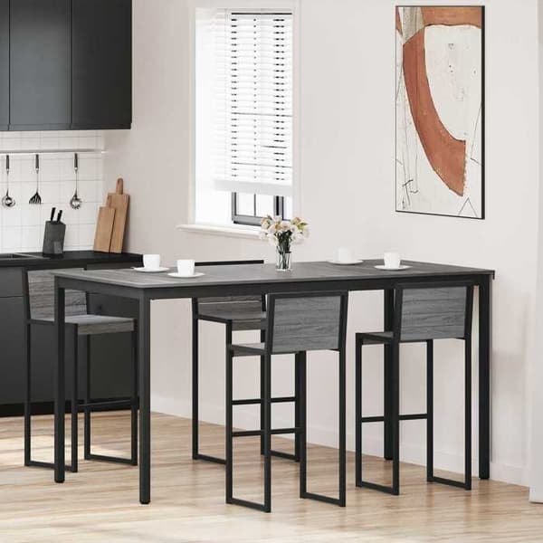 Maison Exclusive - Stående barbord 2 stk Ingeniørtræ Rektangulær