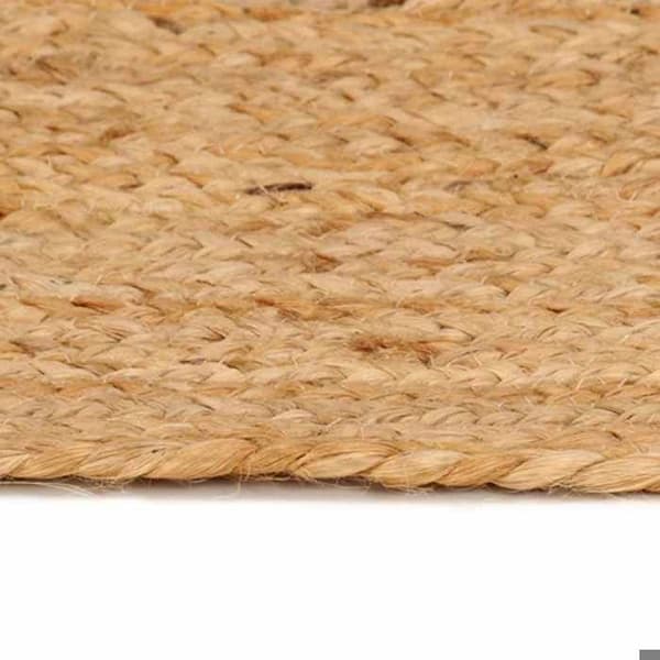 Maison Exclusive - Flätad jute matta 210 cm Rund