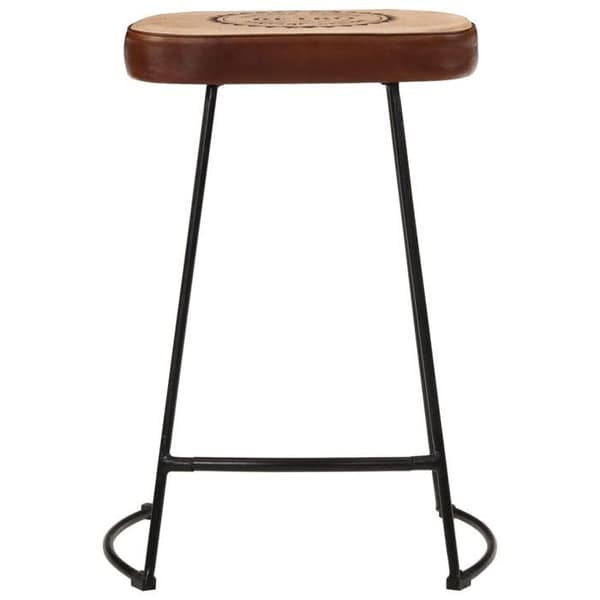 Maison Exclusive - Barstolar set om 2 mörkbruna 41x29x62 cm