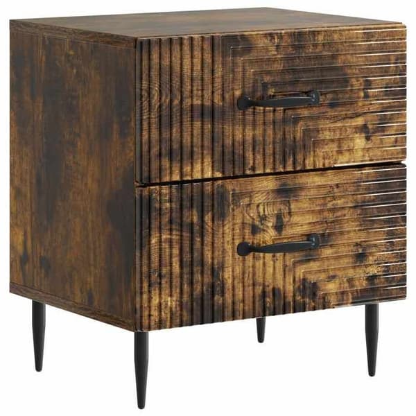 Maison Exclusive - Natbord Røget eg 43 x 34,5 x 47,5 cm
