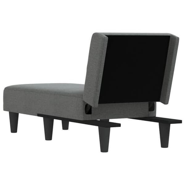 Maison Exclusive - Mörkgrå chaise longue i tyg