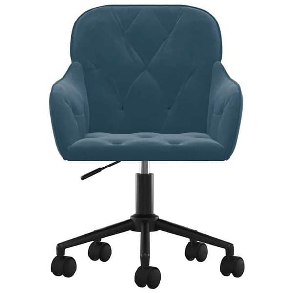 Maison Exclusive - Snurrbar kontorsstol Blå Sammet Blå
