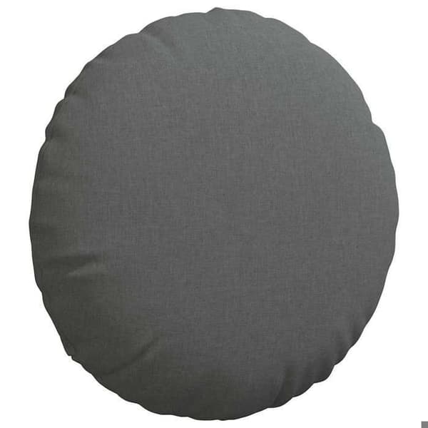 Sittkuddar - EXKLUSIVT HEM - Ø60 x 21 cm - Mörkgrå - 2-pack - Fyllning fiber Mörkgrå