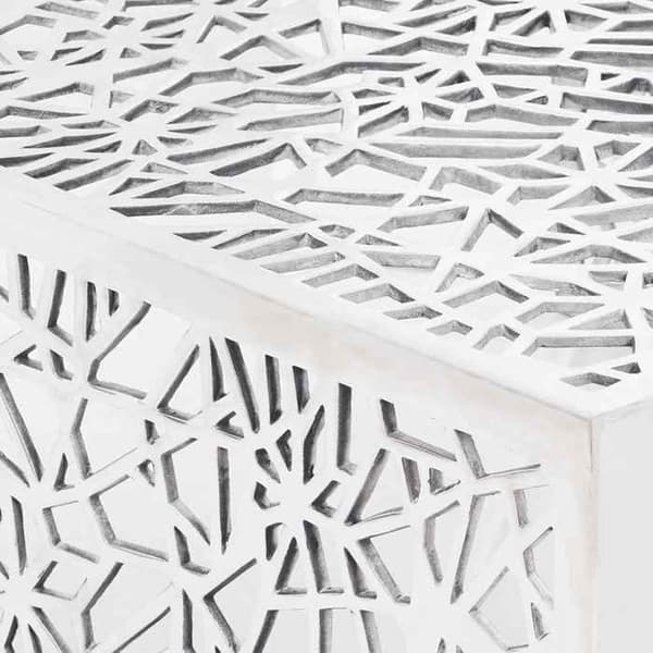Maison Exclusive - Silverfärgad soffbord med geometrisk design i aluminium silver-