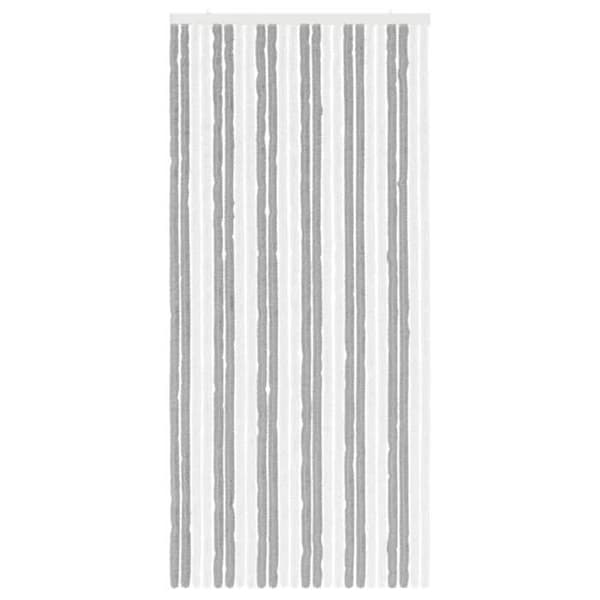 Maison Exclusive - Harmaa ja valkoinen hyönteisverho 100 x 220 cm