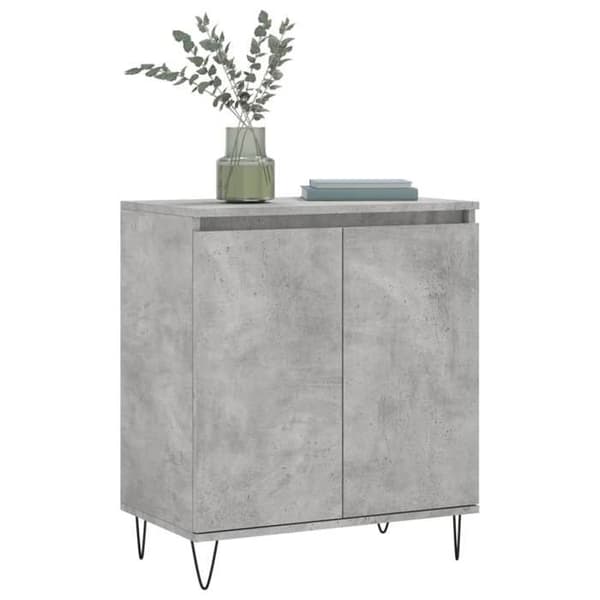Maison Exclusive - Buffé Grå betong 60x35x70 cm Ingenjörsträ