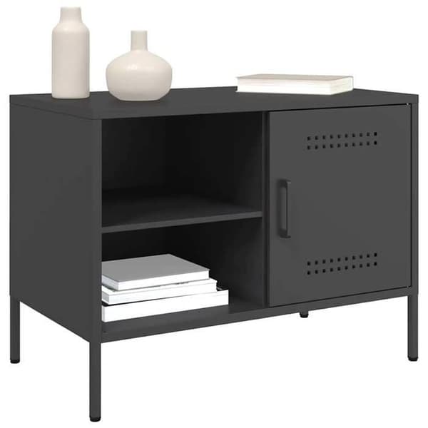 Maison Exclusive - Sort TV-møbel 68x39x50,5 cm stål