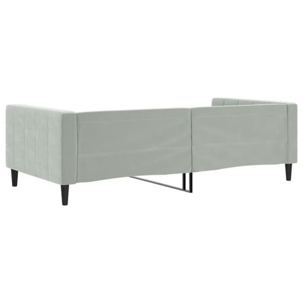 Maison Exclusive - Ljusgrå dagbädd 100x190 cm i sammet