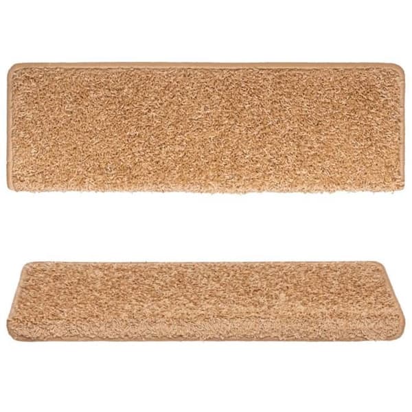 Maison Exclusive - Trappmatta 15 delar 65 x 21 x 4 cm Beige Rektangulär kant beige