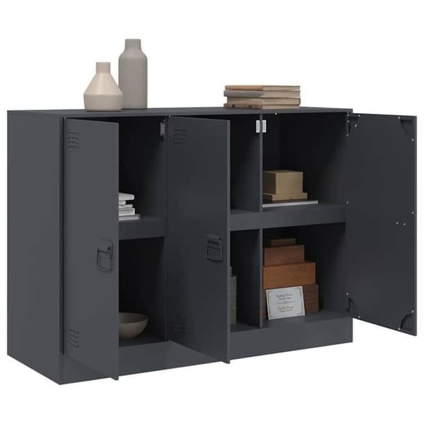 Maison Exclusive - Anthracite buffet 99x39x73 cm teräs