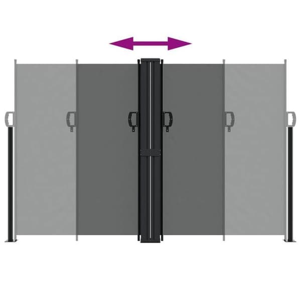 Maison Exclusive - Retractable side awning antracit 160x1000 cm