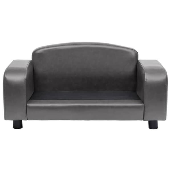 Maison Exclusive - Hundsoffa Grå 80x50x40 cm Syntetläder Grå