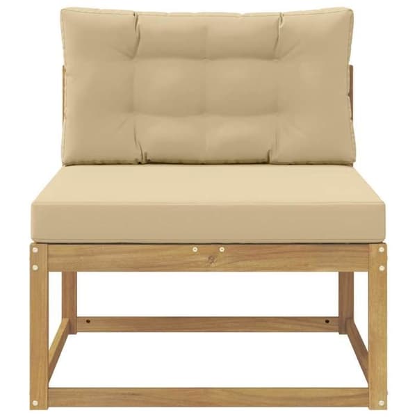 Maison Exclusive - Sofa til udendørs brug i hvid polyester Vit