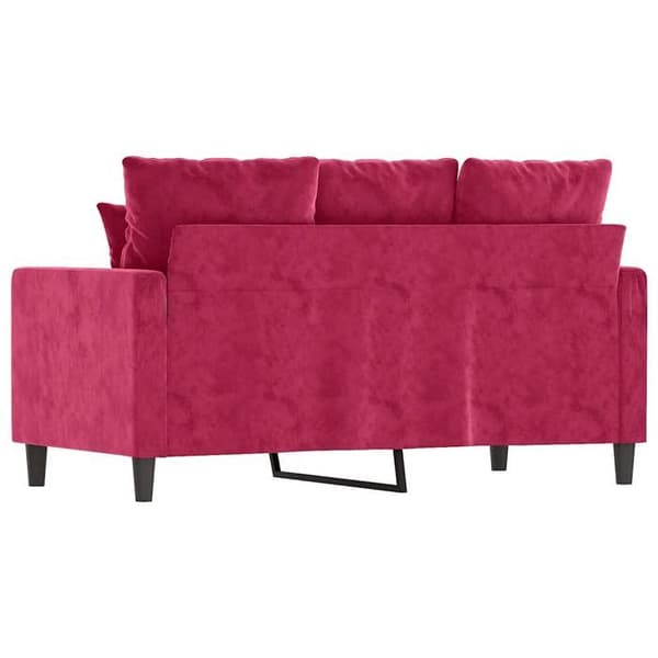 Maison Exclusive - 2-paikkainen sohva Bordeaux-punainen 120 cm Sametti