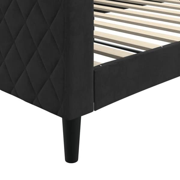 Maison Exclusive - Sengebænk uden madras sort 100x200 cm fløjl