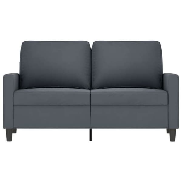 Maison Exclusive - Tummanharmaa 2-paikkainen sohva 120 cm Sametti