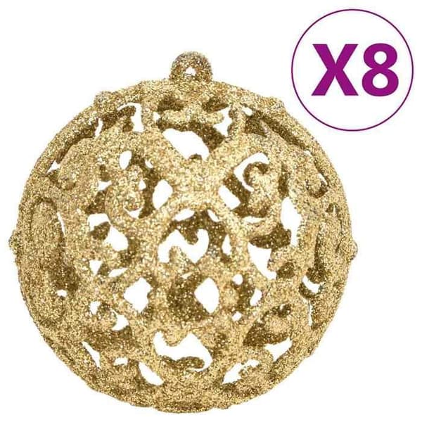 Maison Exclusive - Set med 111 stycken julkulor i guld av polystyren