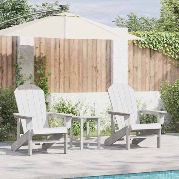 Maison Exclusive - Puutarhatuoli 2 kpl Valkoinen Polyeteeni