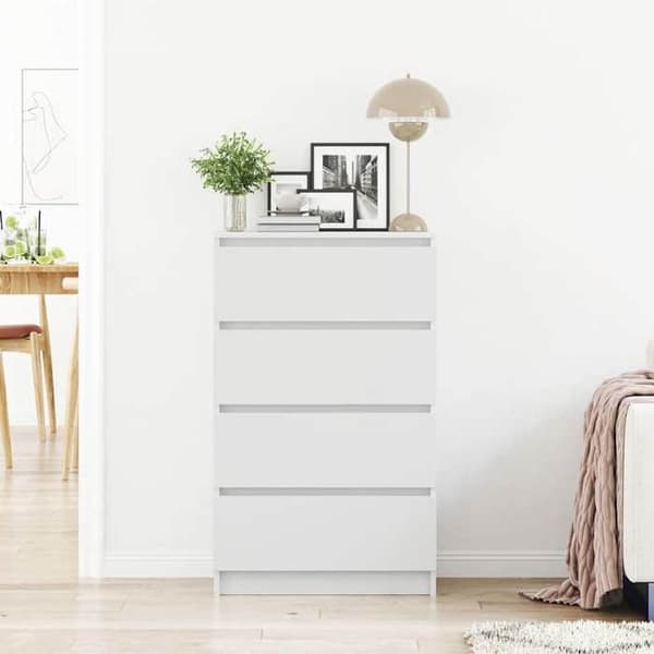 Maison Exclusive - Buffet Hvid 60x35x98,5 cm Ingeniørtræ