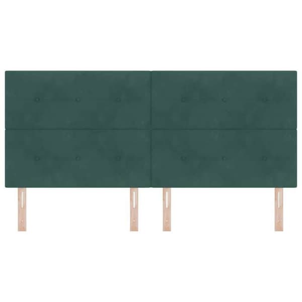 Maison Exclusive - Tummanvihreä pääty 200 cm Sametti Mörkgrön