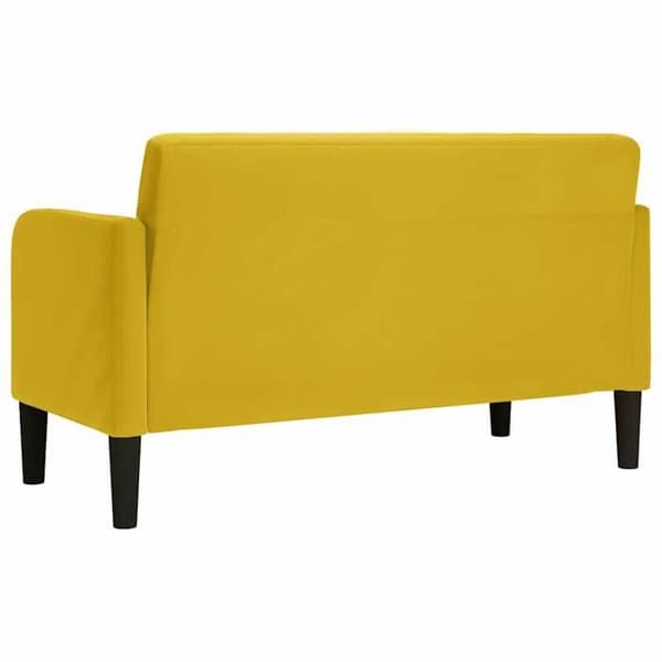 Maison Exclusive - Keltainen 109 cm samettinen sohva