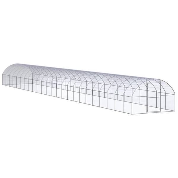 Maison Exclusive - Ulkokanala 3x24x2 m Galvanoitu teräs silver-