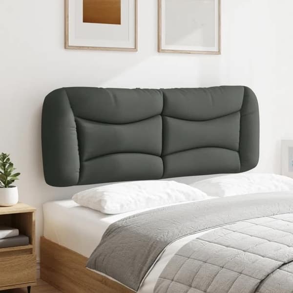 Maison Exclusive - Hvar tummanharmaa sängynpäätytyyny 140 cm kangas
