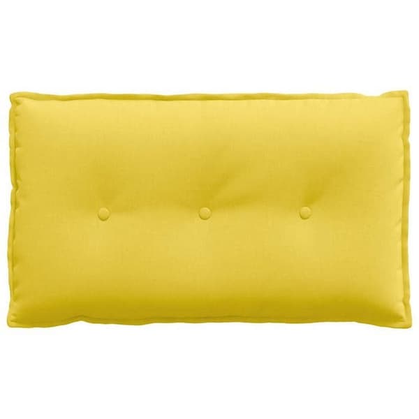 Maison Exclusive - Lys gul rygpude 80 x 19 x 50 cm stof