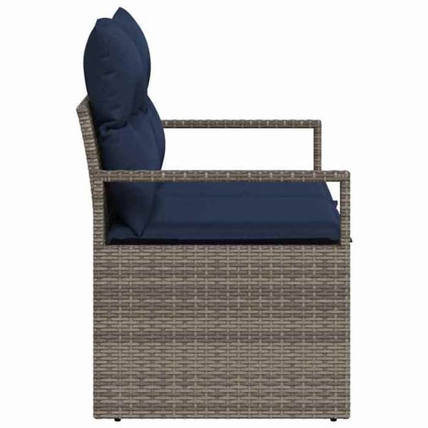 Trädgårdsoffan - EXKLUSIVT HUS - 120 x 62 x 69 cm - Poly rattan - Modulär - Stålstruktur