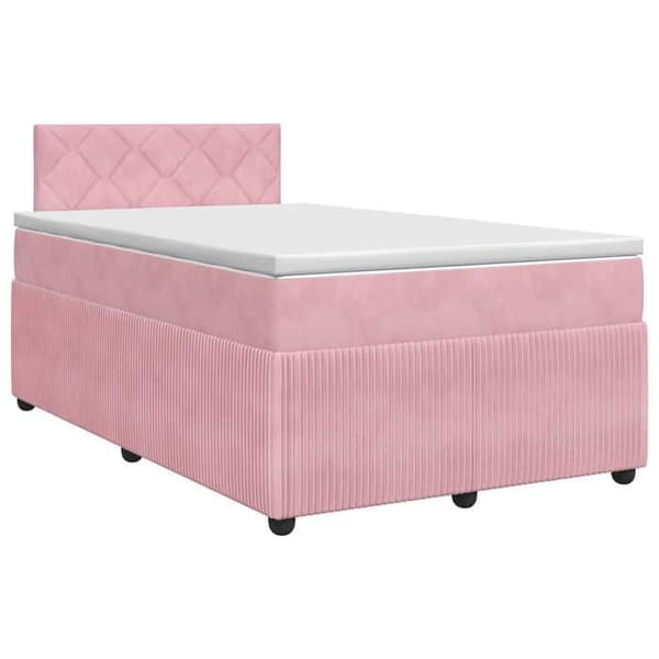 Maison Exclusive - Boxspring seng med Rose madras 120 x 200 cm Velour Ros