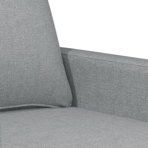 Maison Exclusive - Sæt af 3 sofaer med puder Lys grå Stof