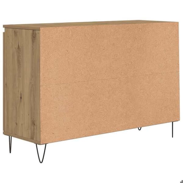 Maison Exclusive - Buffet i håndlavet egetræ 101,5x35x70 cm i ingeniørtræ