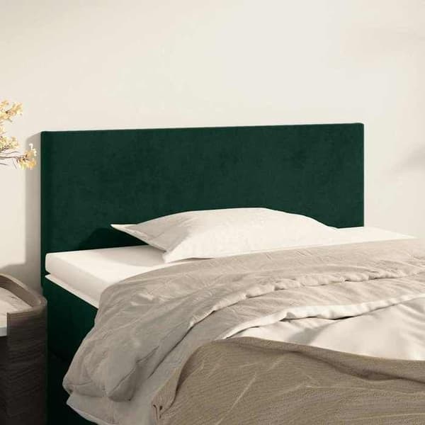 Maison Exclusive - Mörkgrön sänggavel 100x5x78/88 cm Sammet