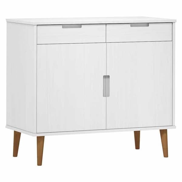 Maison Exclusive - Buffé MOLDE Vit 90x40x80 cm Massivt furu