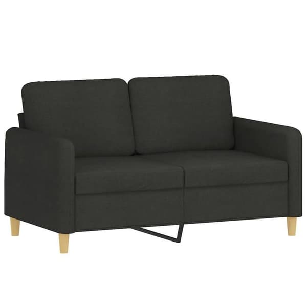 Maison Exclusive - 4-delars soffgrupp med kuddar Svart Tyg
