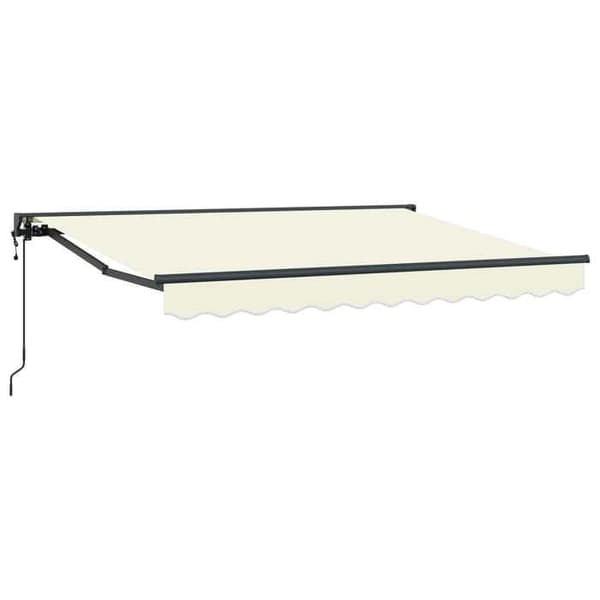 Exklusivt hus - Elektrisk utdragbar markis Creme 3,5 x 2 m