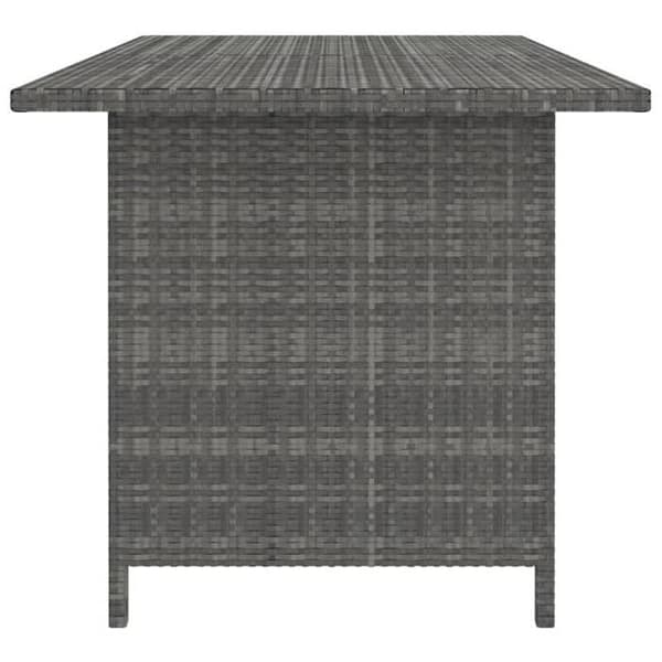 Maison Exclusive - 9 osan puutarhakalustesarja tyynyillä, harmaa punottu muovi