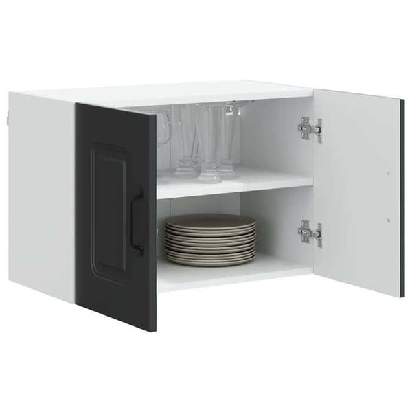 Maison Exclusive - Kalmar 2 stk. opvaskemaskine panel Sort ingeniørtræ Svart