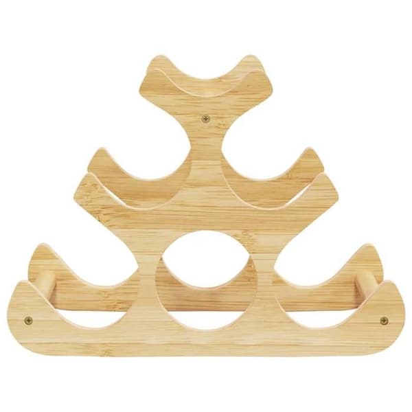 Maison Exclusive - Viinikaappi 6 pullolle 35x18x25,5 cm bambusta