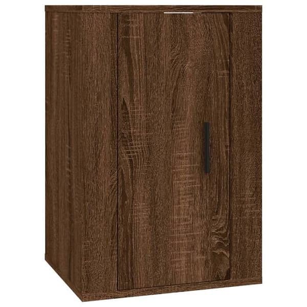Maison Exclusive - Väggmonterad TV-möbel Ek brun 40x34,5x60 cm
