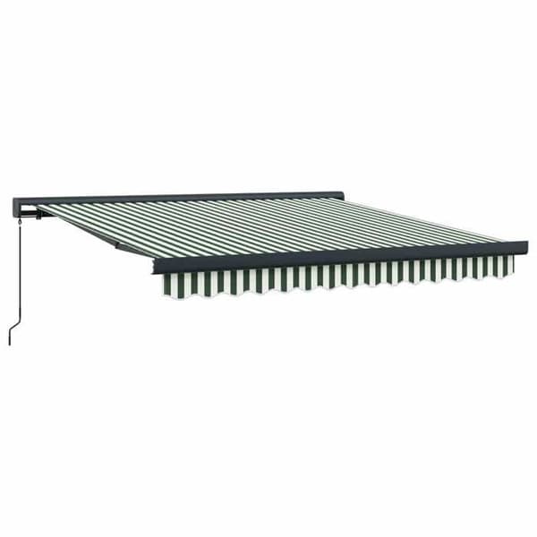 Maison Exclusive - Fällbart tak i grön och vit 300 x 250 cm