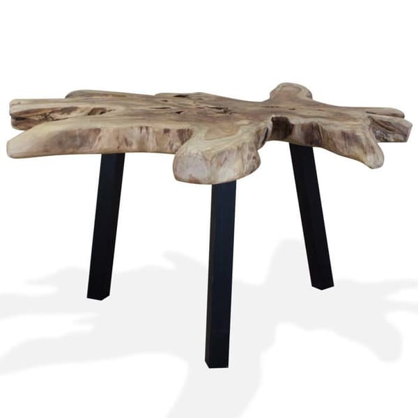 Maison Exclusive - Ægte teaktræ sofabord 80x70x38 cm