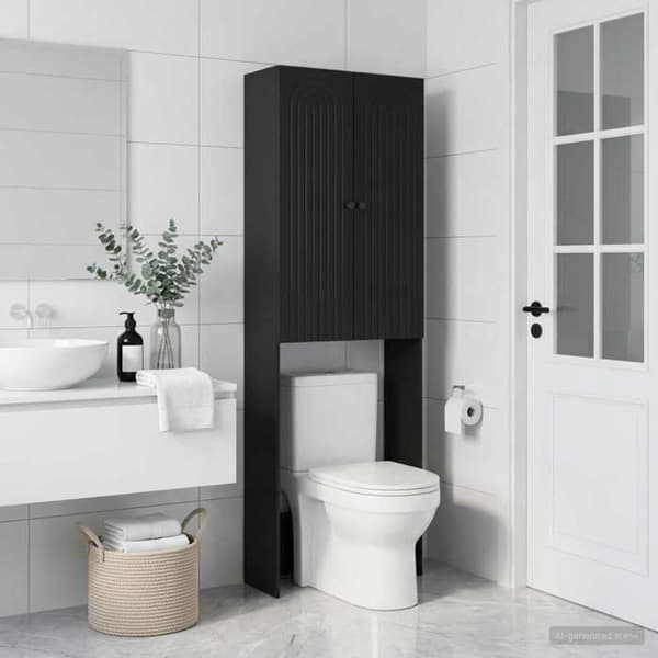 Maison Exclusive - Toilettskabe ALKMAAR Sort 66 x 25,5 x 190 cm