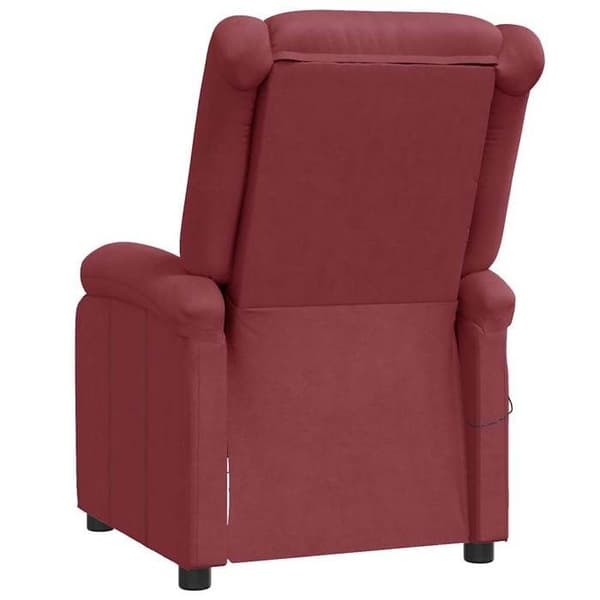 Maison Exclusive - Rød bordeaux læderlook hvilestol Röd Bordeaux