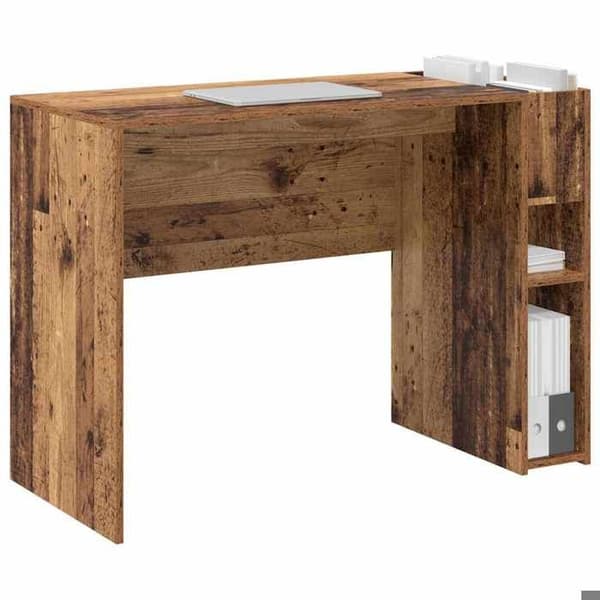Kontor - EKSKLUSIVT HUS - 109 x 50 x 78 cm - Ingeniørtræ - Rektangulær - Store opbevaringskapaciteter
