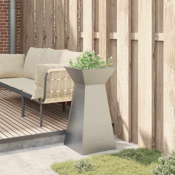 Maison Exclusive - Pelarplanter Silver 35 x 35 x 73 cm Rostfritt stål