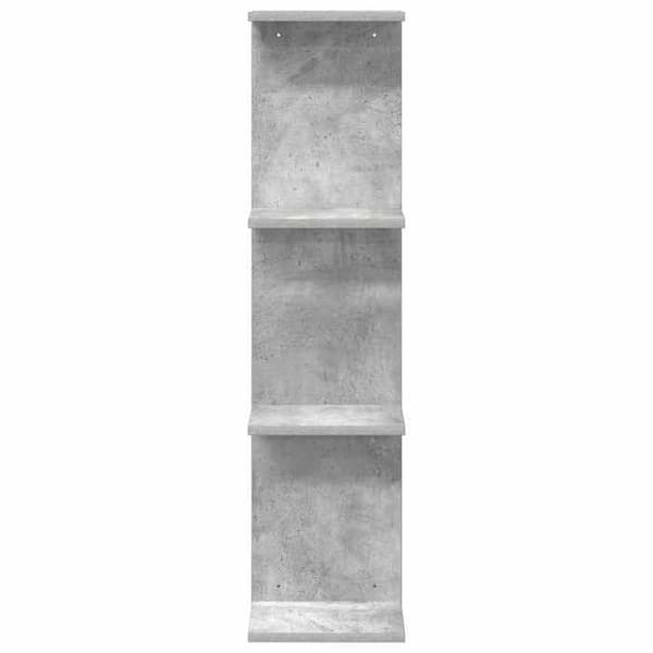 Maison Exclusive - Væghylde 2 stk Grå beton 25 x 15 x 100 cm