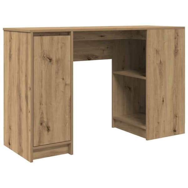 Maison Exclusive - Håndlavet egetræskontor 120x42x76 cm ingeniørtræ