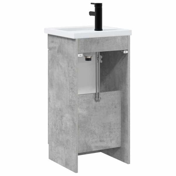 Maison Exclusive - Badeværelsesmøbel med vask Grå beton 42 x 40 x 84,5 cm